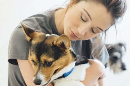 Woman Holding Pup