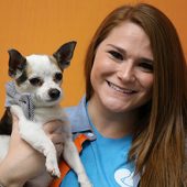 Alexandra Branham with Chihuahua