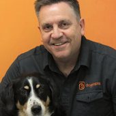 Bryan Anderson with Dog