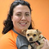 Ciara Archer with Dog