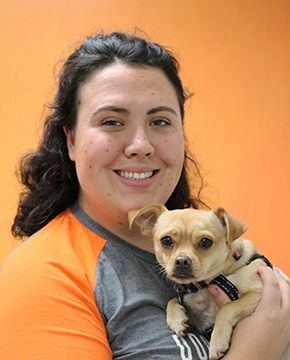 Ciara Archer with Dog