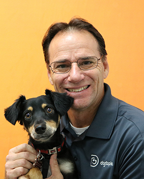 Jeff Smith with Dog