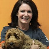 Jeri Kendle with Dog