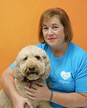 Kathy Halter with Dog