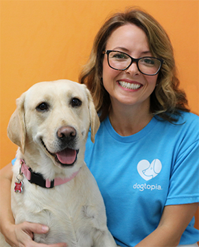 Lorraine Rhoads with Dog