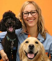 Doctor Joslin with Two Dogs