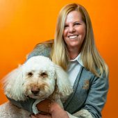 Theresa Gulbranson with dog