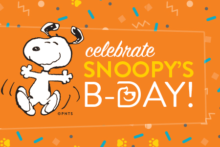 elebrate Snoopy's Birthday at Dogtopia Daycares in North America