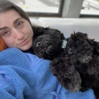Isabel and her pup