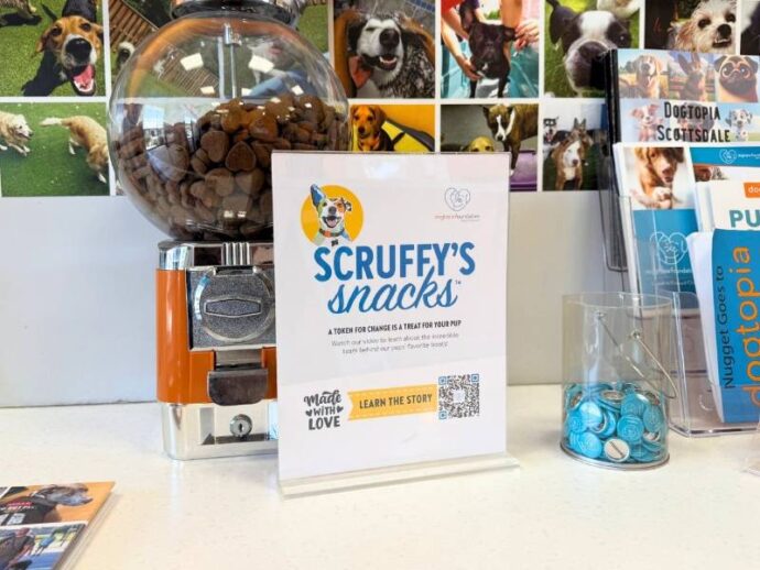 Dogtopia Foundation treat jar