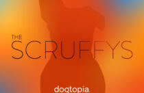 "The Scruffys" text with an orange silhouette of Dogtopia's mascot dog, Scruffy.