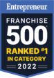 Franchise 500 Ranked #1 in category award logo