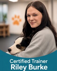 Certified dog trainer Riley