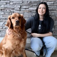 Autumn, Front Desk Lead/Shift Supervisor at Dogtopia of Rocklin and their dog.