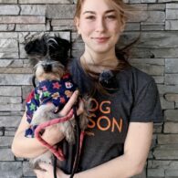 Kady at Dogtopia of Rocklin and their dog.