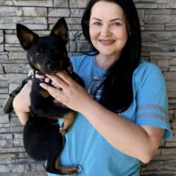 Lyuda at Dogtopia of Rocklin with their dog