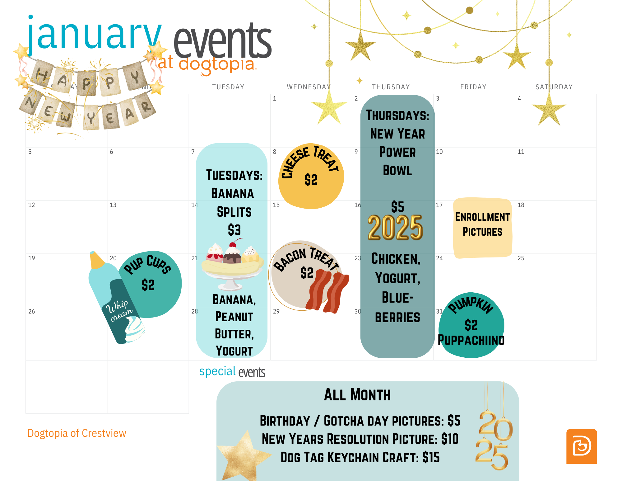January Event Calendar! Crestview