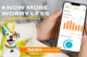 Phone showing DASH app that provides insight into your dogs activity and wellness!