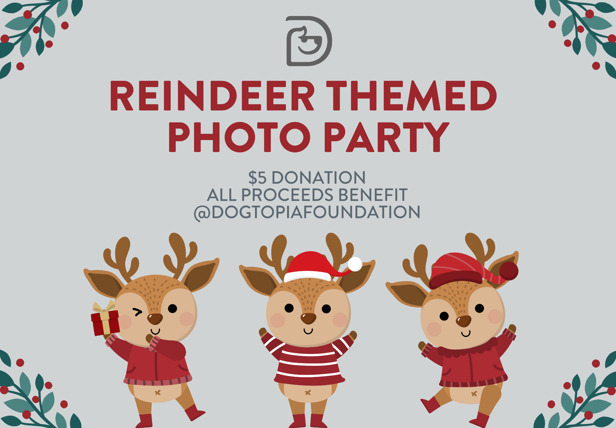 reindeer-photo-party-downtown-evanston