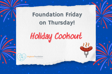 Foundation Friday on Thursday, Holiday Cookout