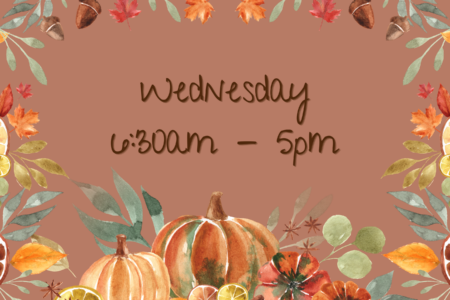 Thanksgiving Wednesday Hours