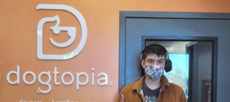 Alex T. Dogtopia standing