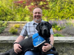 Dogtopia of Towson sponsored service Dog Anchor and Navy Vet Jeff