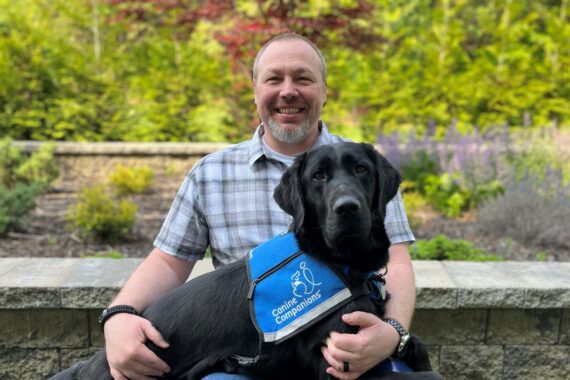 Dogtopia of Towson sponsored service Dog Anchor and Navy Vet Jeff
