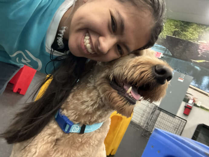 Canine Coach and a daycare dog